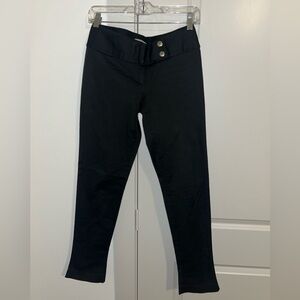 Slim fit Dolce & Gabbana black pants with silver details